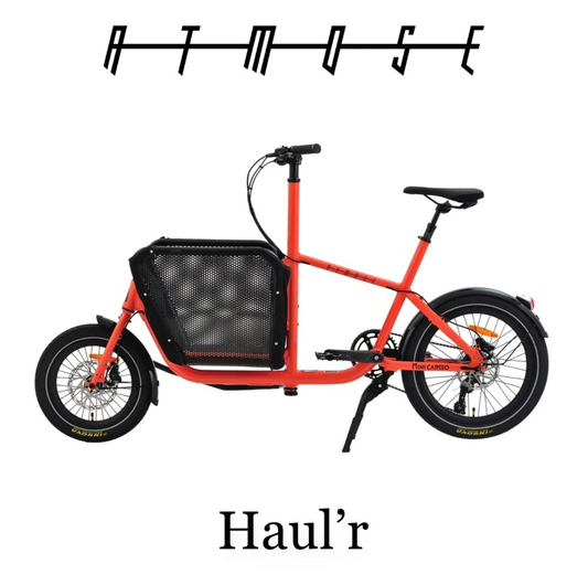 ATMOSE Haul’r P1 折りたたみ ミニカーゴバイク カーゴ自転車|6061アルミ 軽量 コンパクト 都市型 通勤 買い物 ペット アウトドア 35kg積載