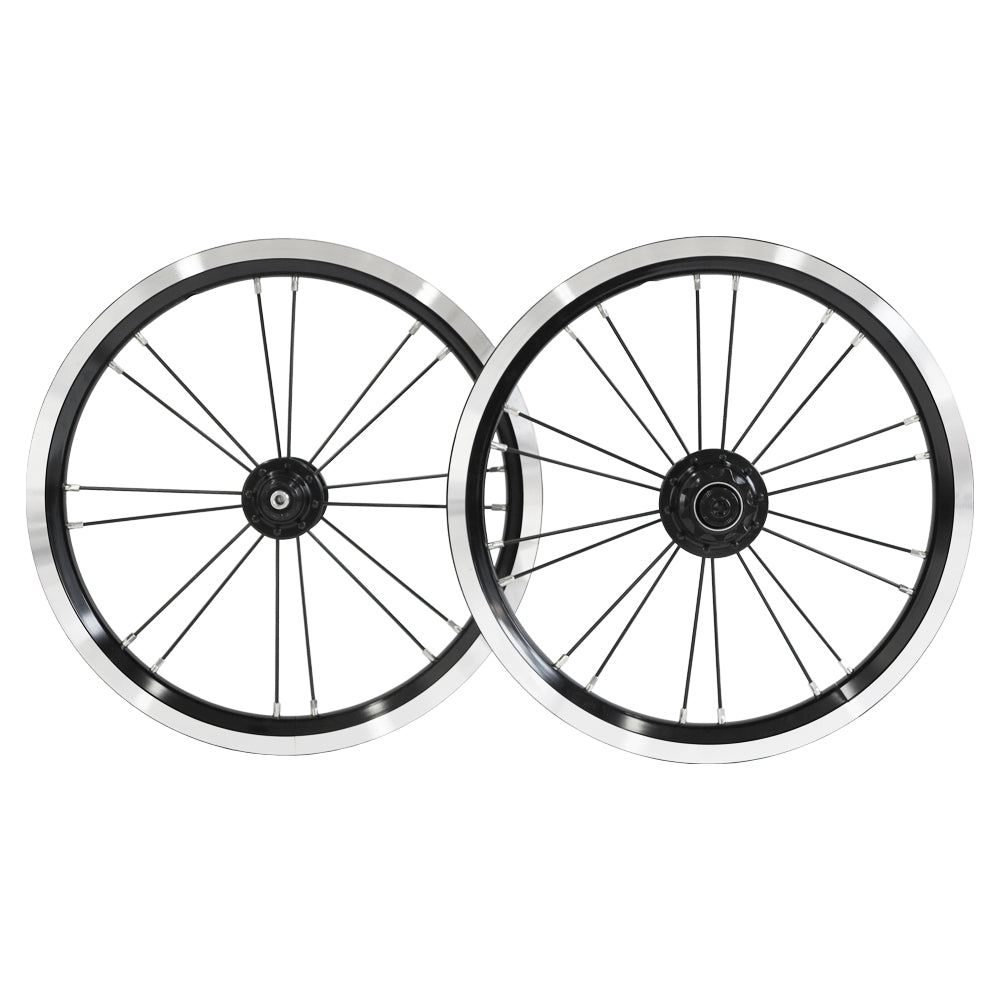 DAHON Dove Plus 強化ホイール ブラック 前後セット 14インチ BIKEMASTER 高精度 シールドベアリング ミニベロ ダホン