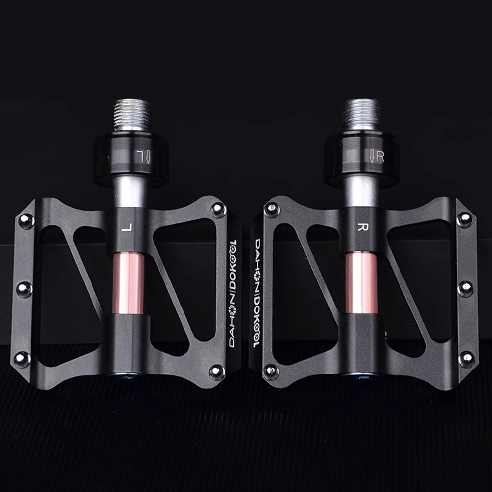 DAHON ダホン 着脱式 ペダル シールドベアリング 軽量 薄型 アルミ 輪行 自転車 折りたたみ自転車 フラットペダル 脱着 防水 クイックリリース