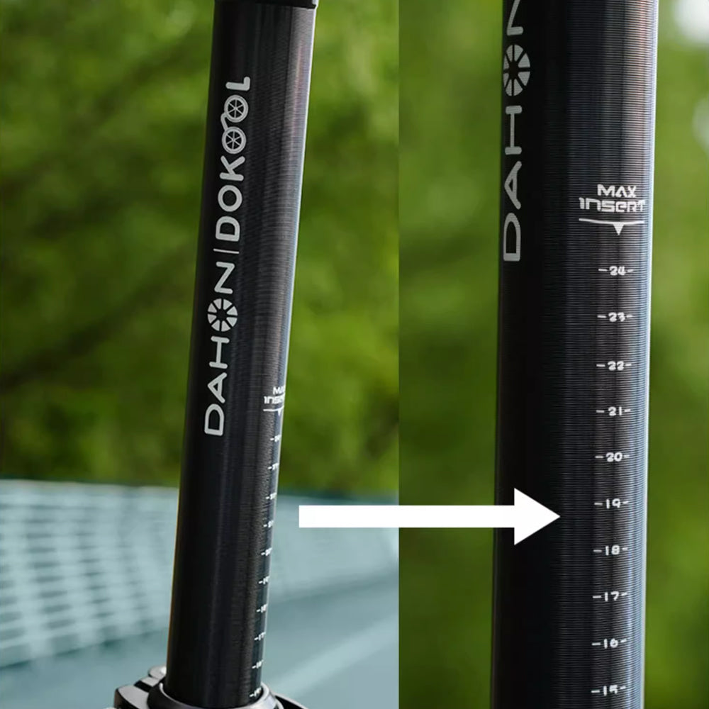 DAHON 軽量 アルミ シートポスト φ33.9mm×580mm 自転車用 323g 滑り止め 傷防止 保護キャップ ダホン TURN ターン 折りたたみ自転車 アルミニウム