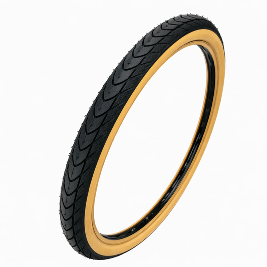 KENDA K1082 イエローサイドウォール 14インチ 14x1.35（32-254）HE 30TPI タイヤ 1本 小径車 折りたたみ自転車 DAHON ダホン K3