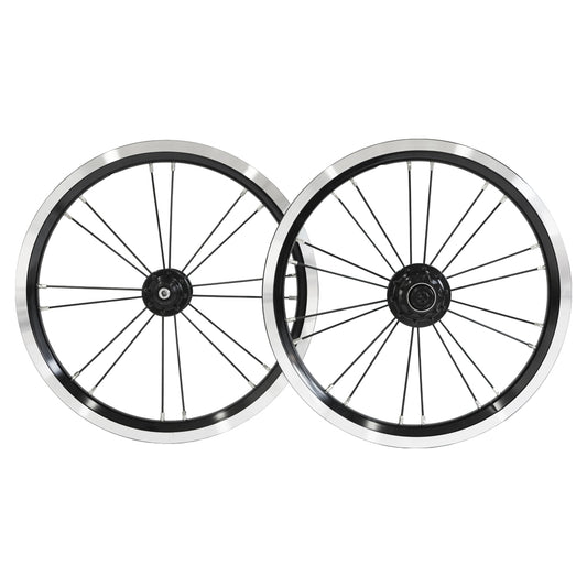 DAHON Dove Plus 強化ホイール ブラック 前後セット 14インチ BIKEMASTER 高精度 シールドベアリング ミニベロ ダホン