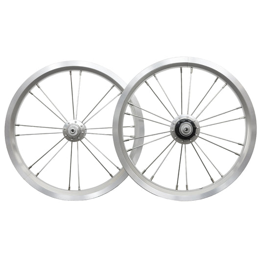 DAHON Dove Plus 強化ホイール シルバー 前後セット 14インチ BIKEMASTER 高精度 シールドベアリング ミニベロ ダホン