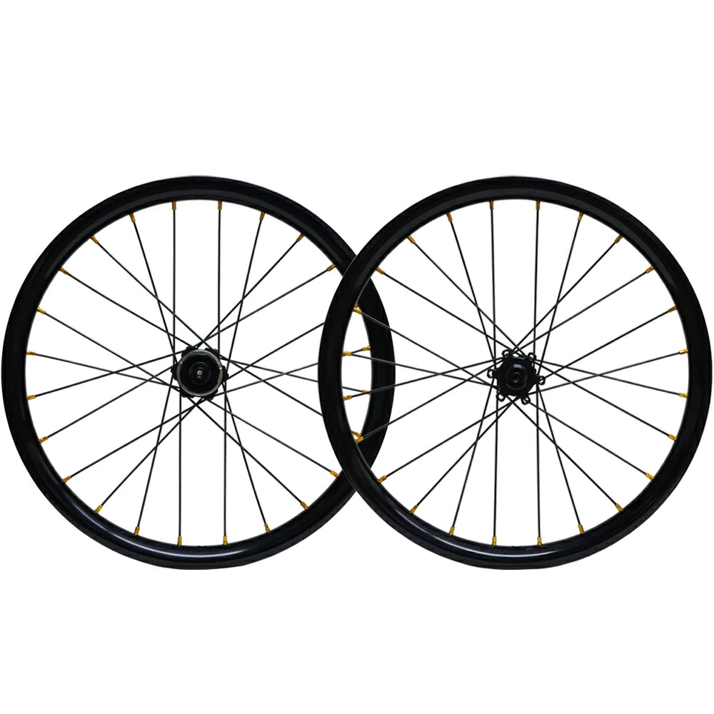 DAHON K3 PLUS / K9X 超軽量ホイール 349化 カスタム用 ホイール 前後セット 16インチ BIKEMASTER 約1026g ニップル色選択可能 ミニベロ ダホン 手組 高精度 シールドベアリング 丈夫 スムーズ