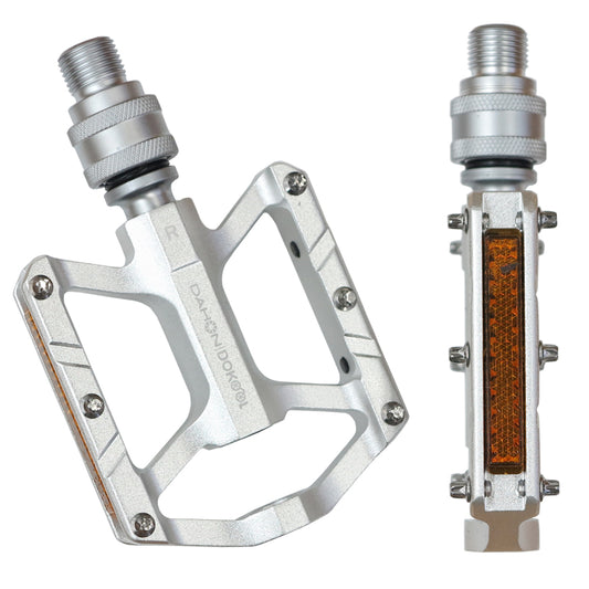 DAHON l DOKOOL (ダホン l ドクール） 着脱式 ペダル トリプルベアリング ブラック 軽量 薄型 アルミ 輪行 自転車 折りたたみ自転車 フラットペダル 脱着 防水 クイックリリース