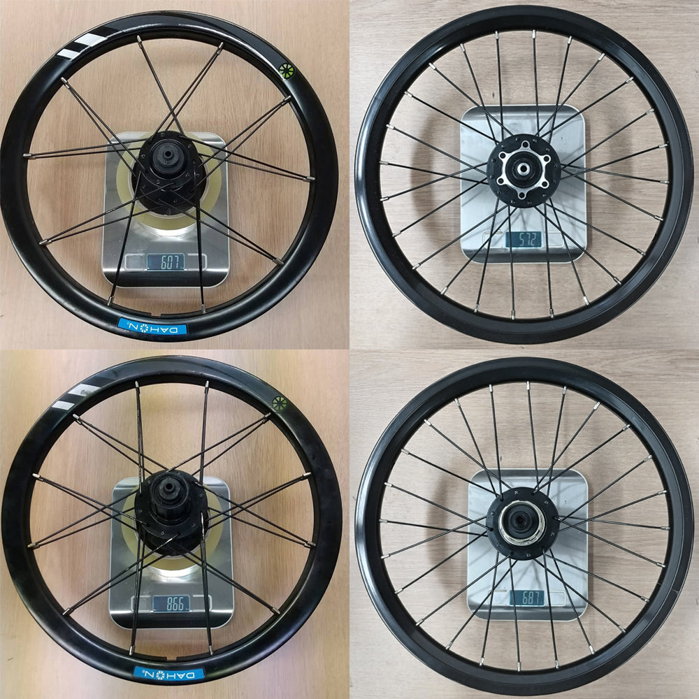 DAHON K3 PLUS / K9X 軽量ホイール 前後セット 16インチ BIKEMASTER 約1259g ミニベロ ダホン 手組 高精度 シールドベアリング 丈夫 スムーズ 305